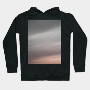 Moonrise over a cloudy sky Hoodie